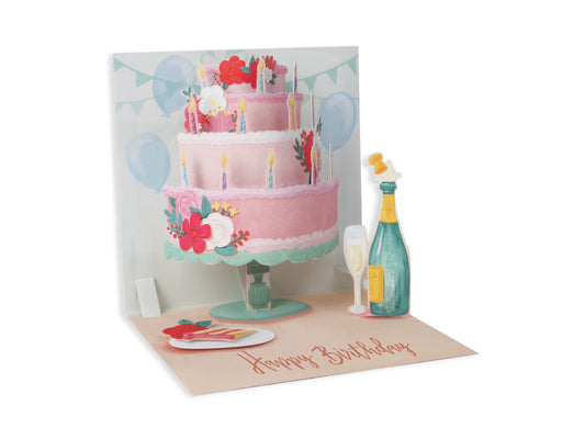 Layered Cake Layered Greeting Card