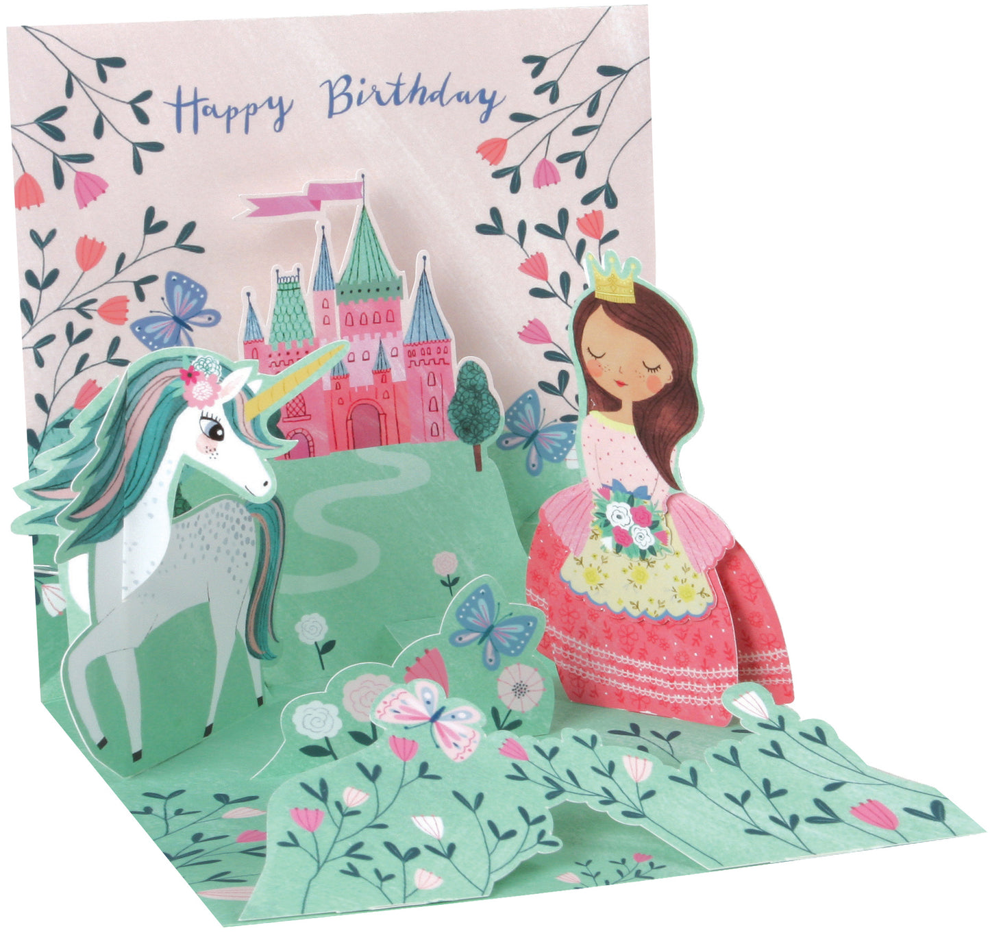 Princess & Unicorn Treasures: Pop-up Greeting Card