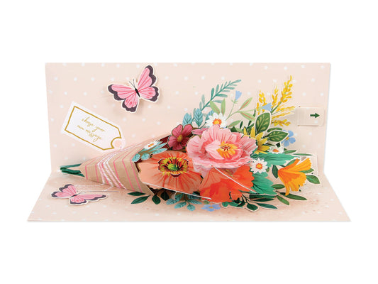 Beautiful Bouquet Layered Greeting Card