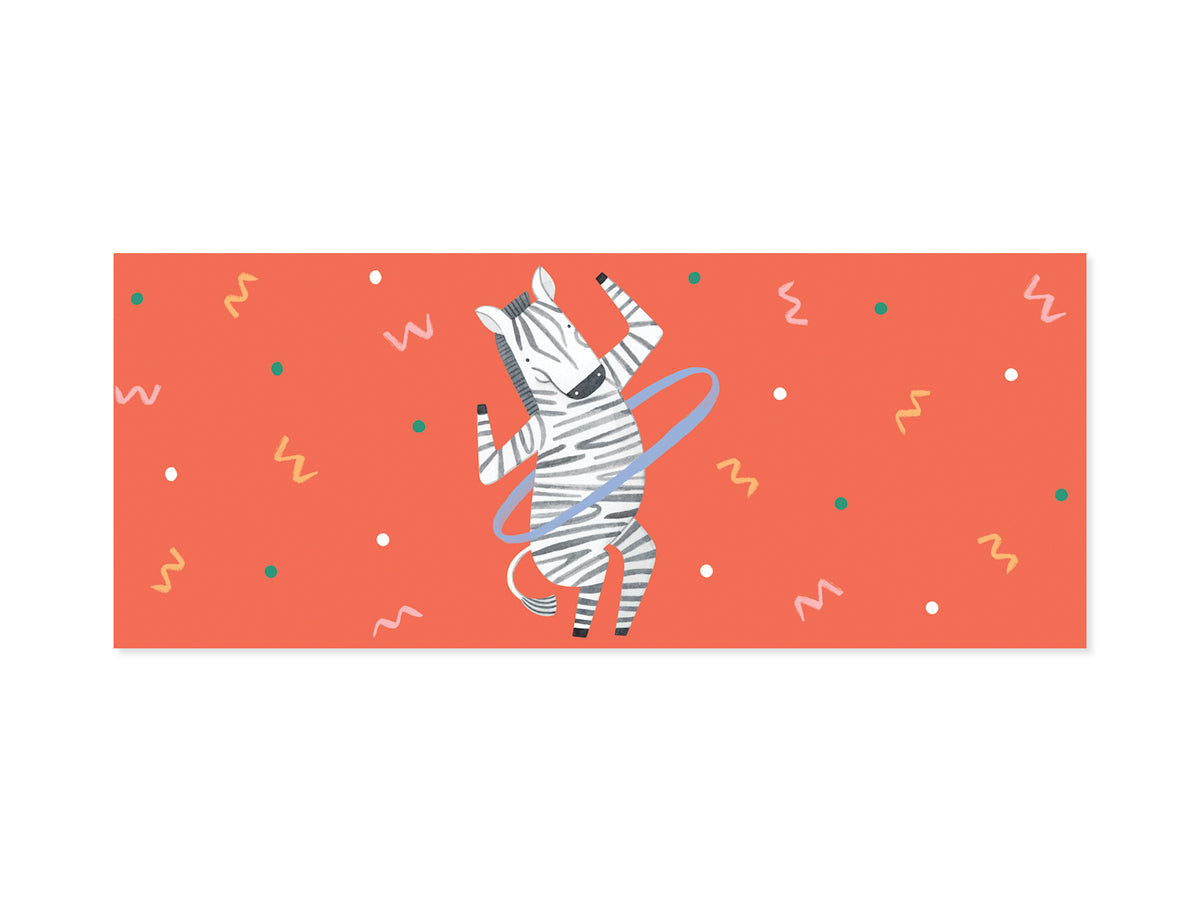 Hula Hoop Layered Greeting Card