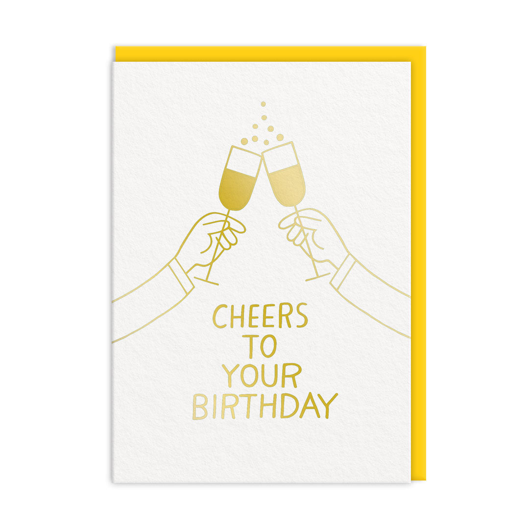 Cheers to Your Birthday Greeting Card