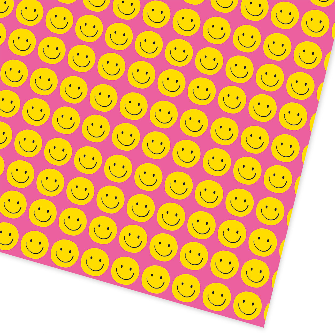 Smiley Gift Wrap 3m Roll