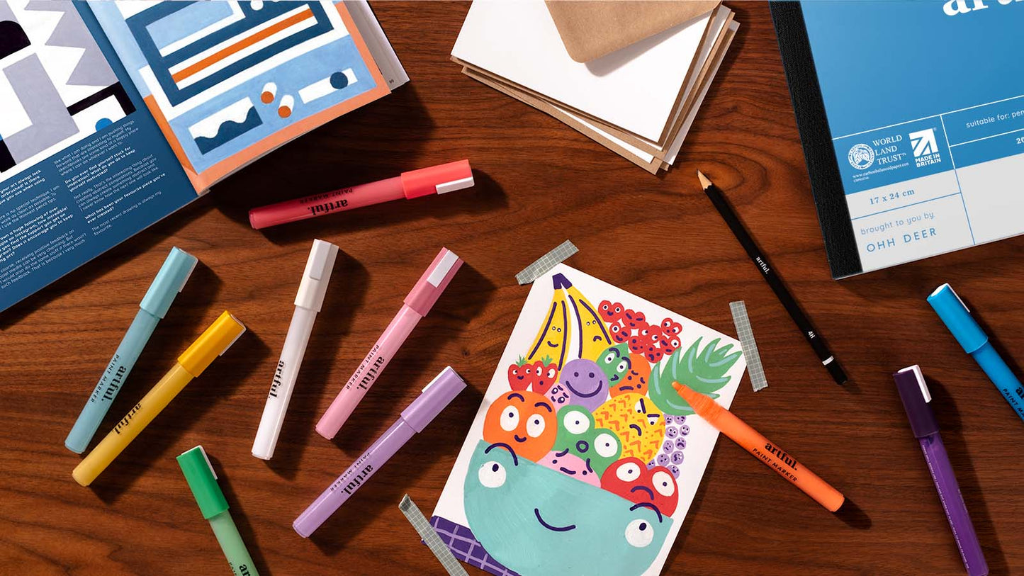 Artful: Art School in a Box - Paint Markers Edition