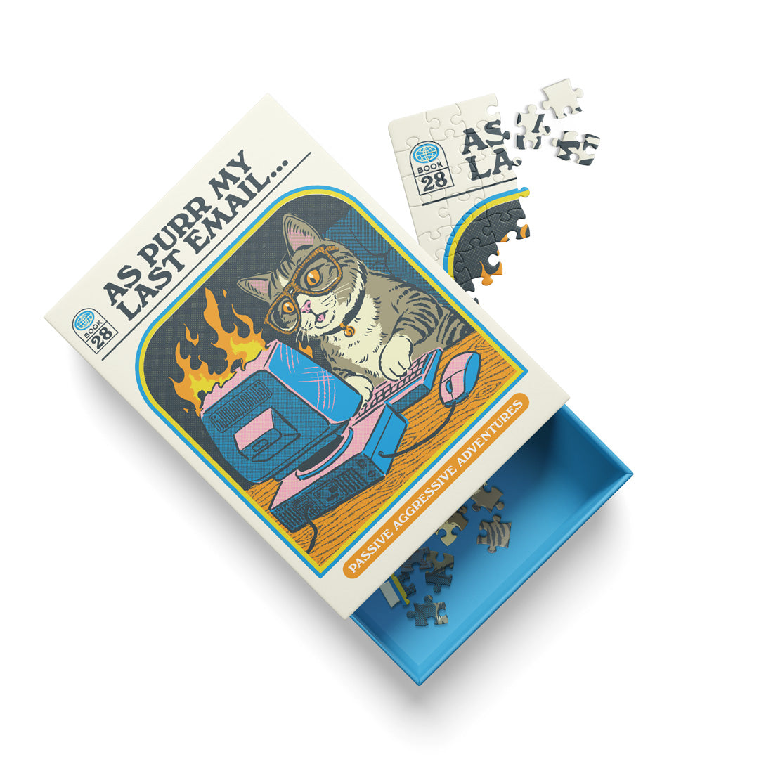 As Purr My Last Email Mini Jigsaw Puzzle