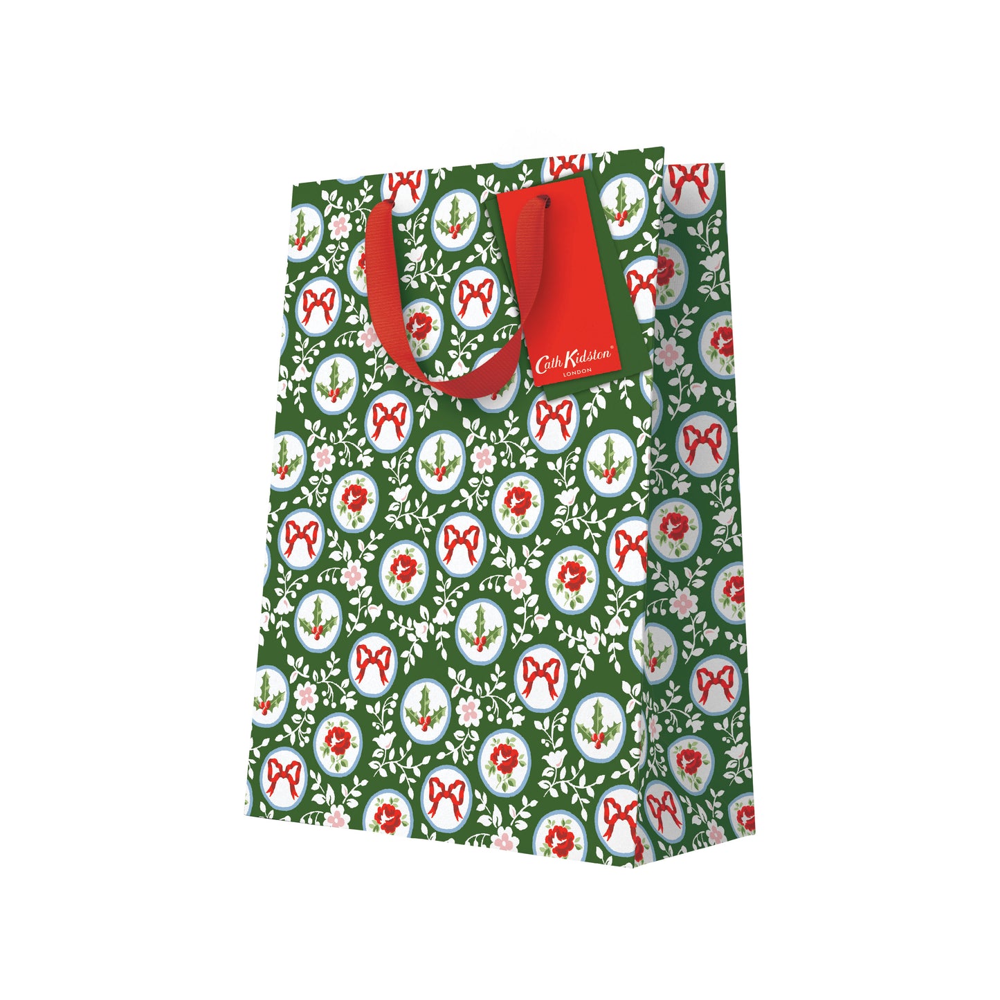 Holly and Roses Large Gift Bag