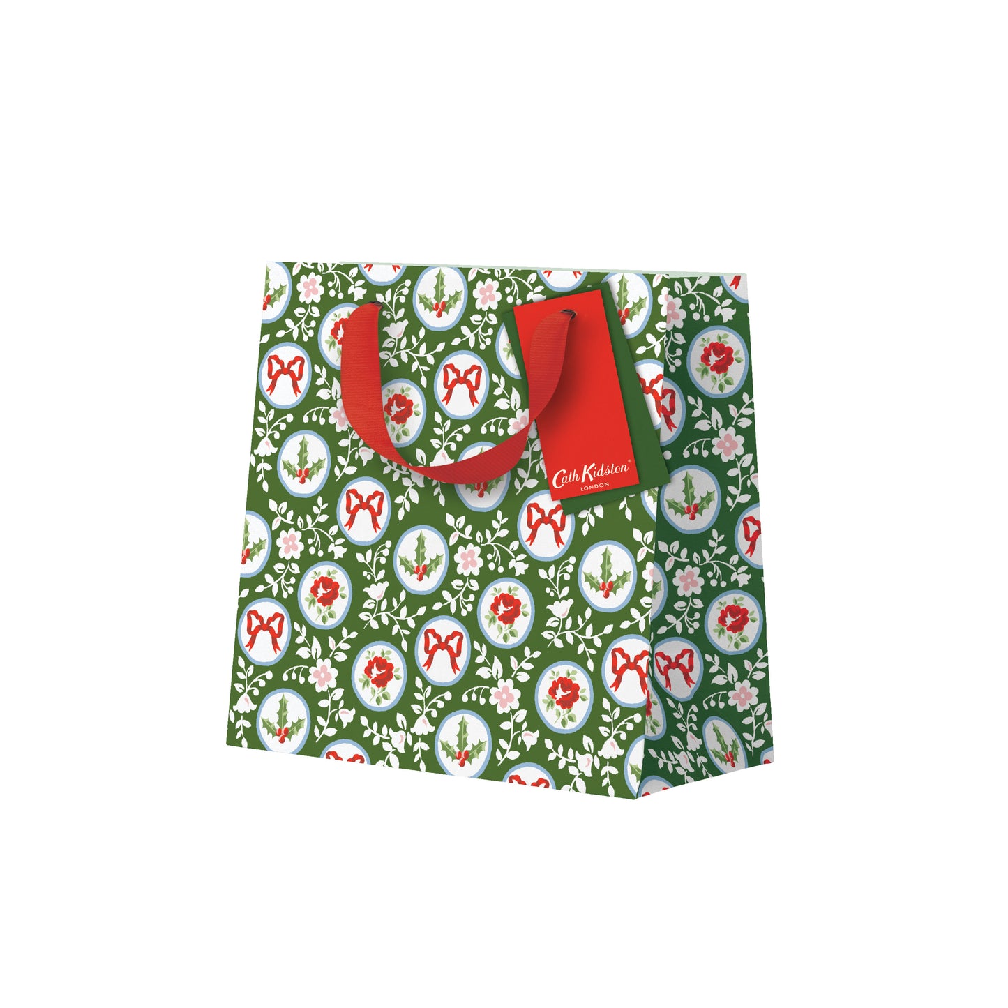 Holly and Roses Mini Gift Bag