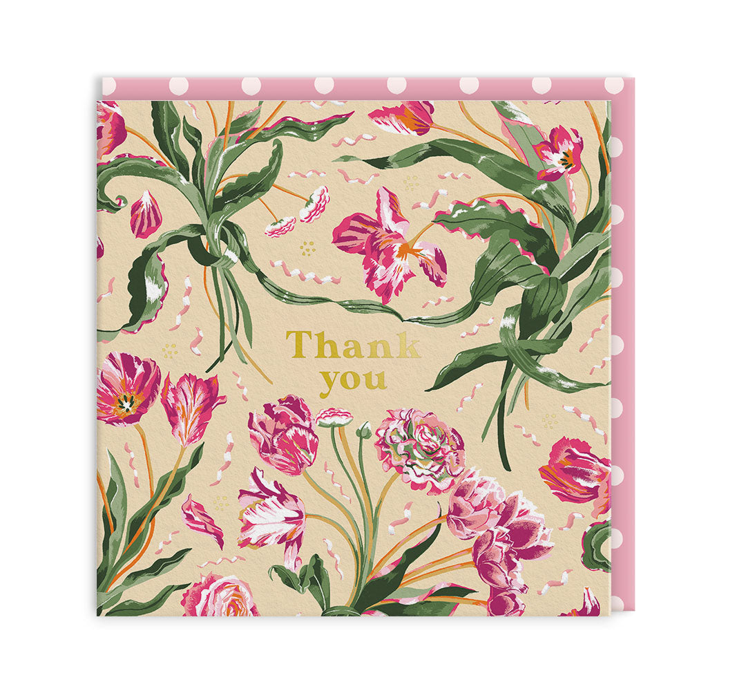 Thank You Mini Square Greeting Card