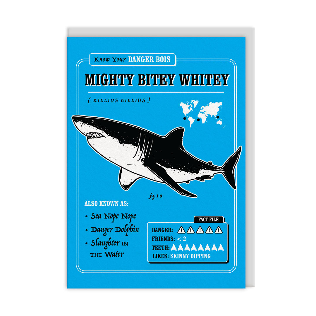 Mighty Bitey Whitey Greeting Card