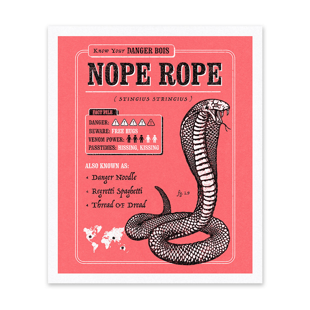 Nope Rope Riso Print (12x10)