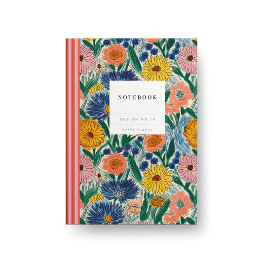 Design No.19 Naive Floral Hardback Notebook
