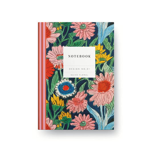 Design No.21 Naive Floral Hardback Notebook