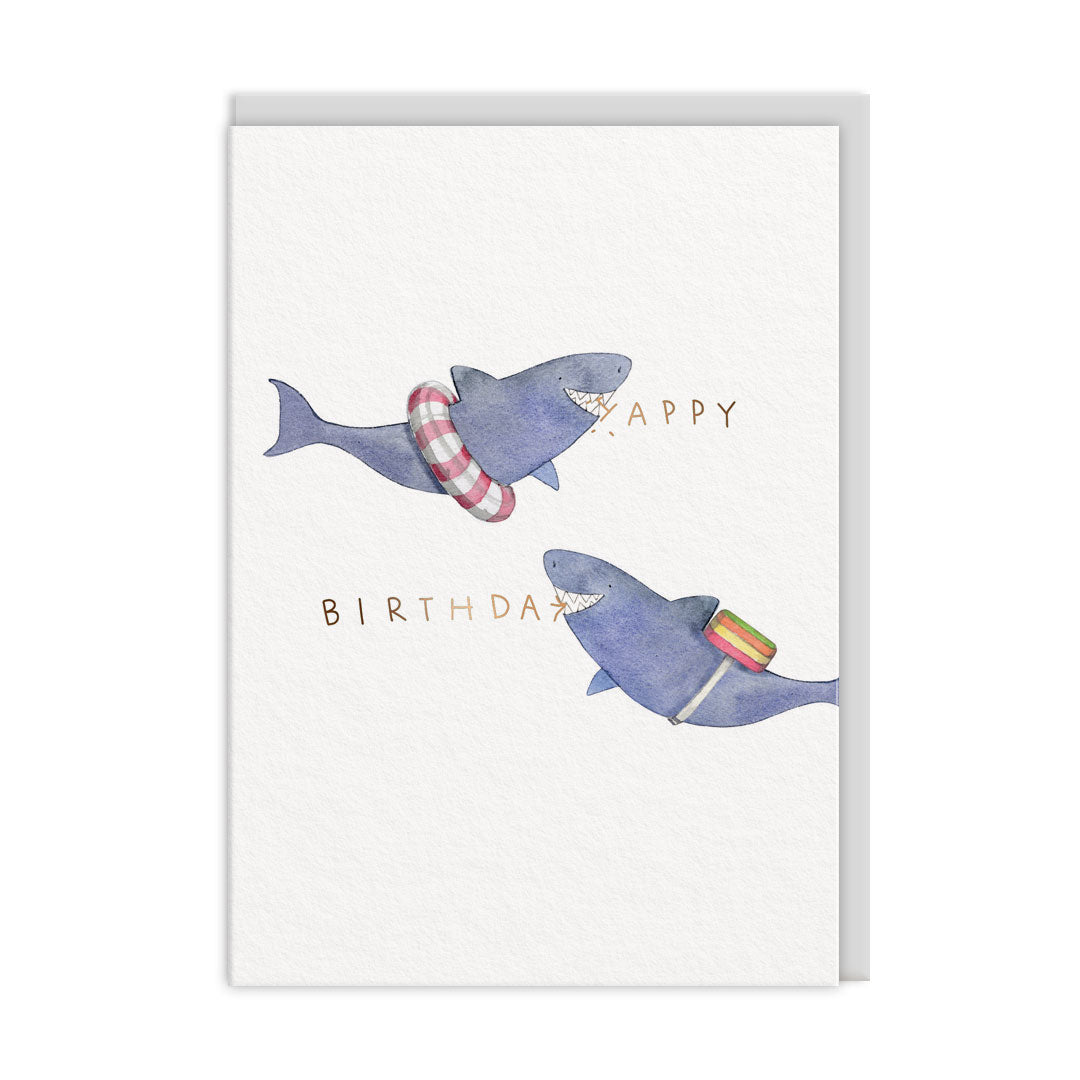 Sharks Birthday Card