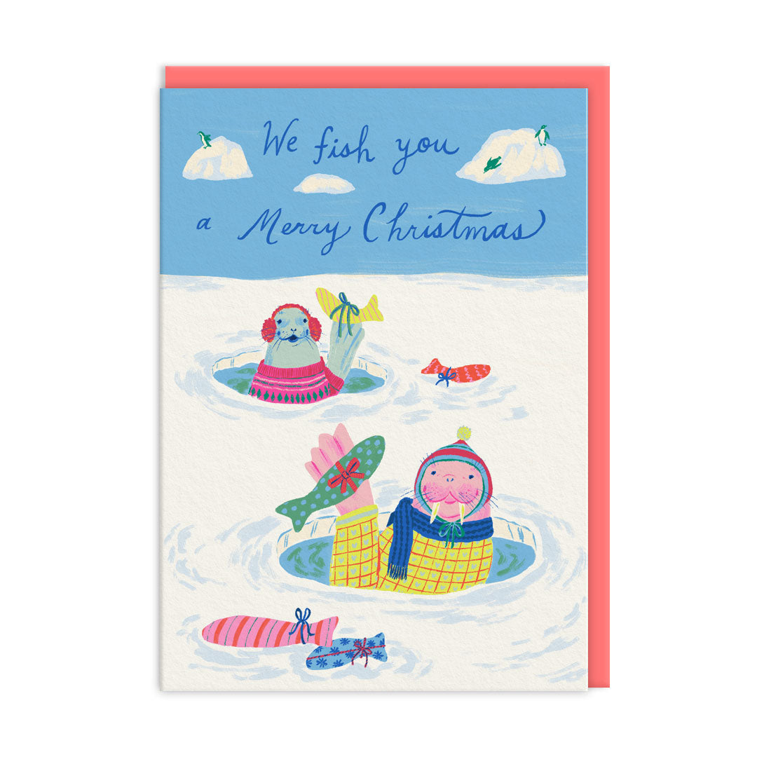 Seals Critters Christmas Card
