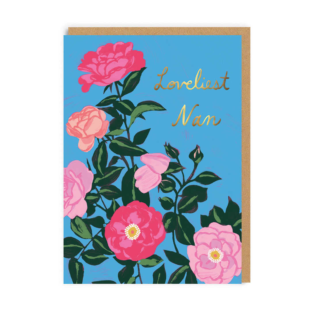 Roses Loveliest Nan Greeting Card
