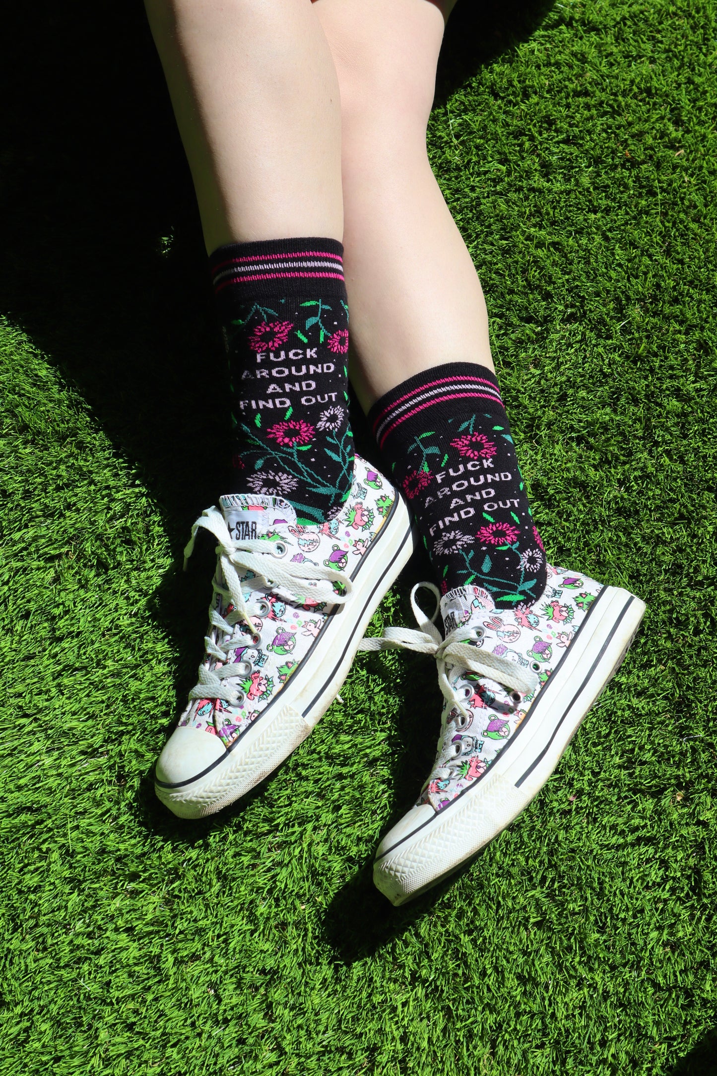 Fuck Around and Find Out Womens Crew Socks