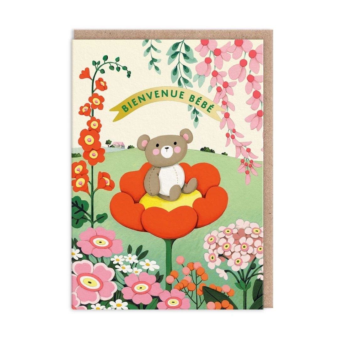 Bienvenue Bébé Welcome Baby Greeting Card