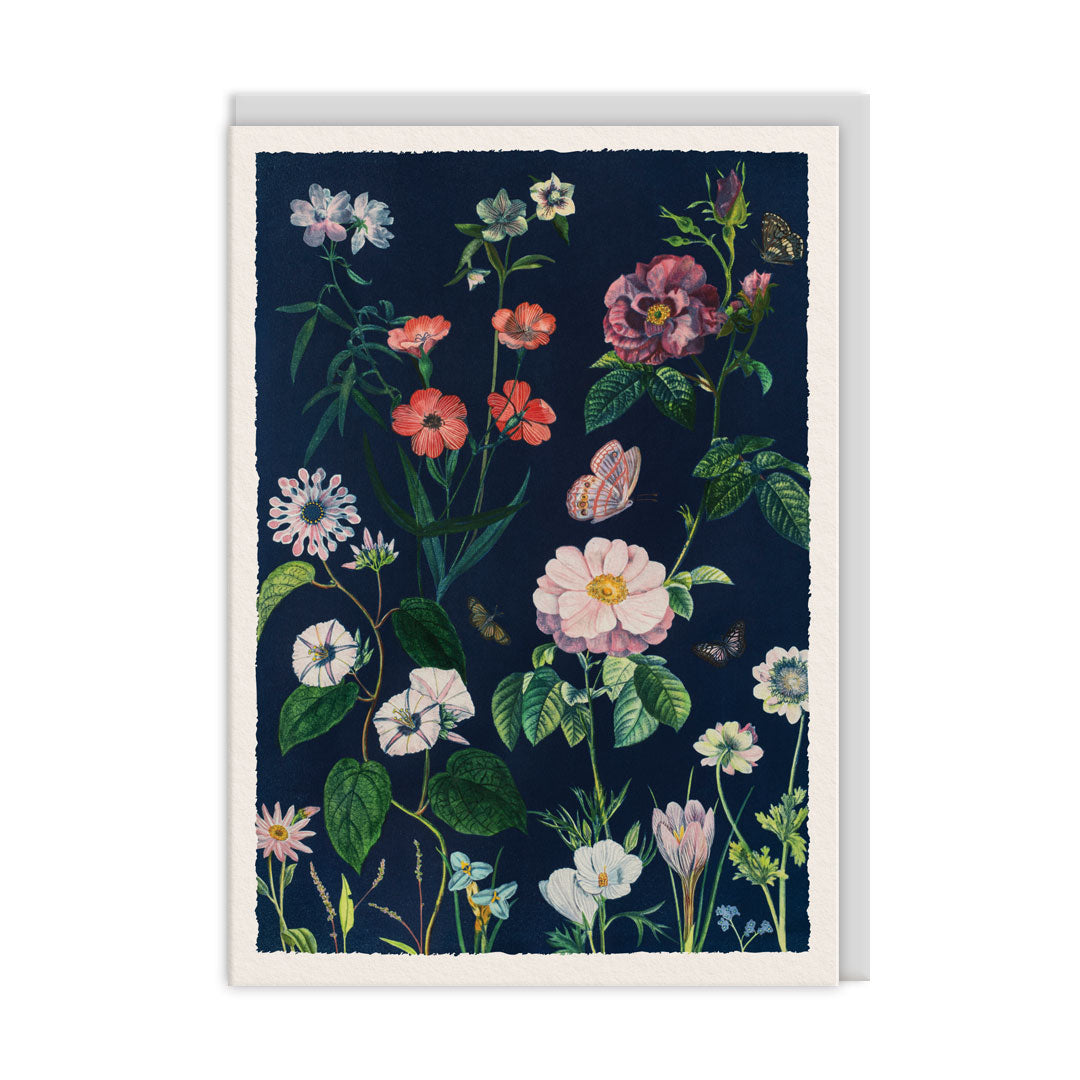 Roses and Wildflowers Greeting Card