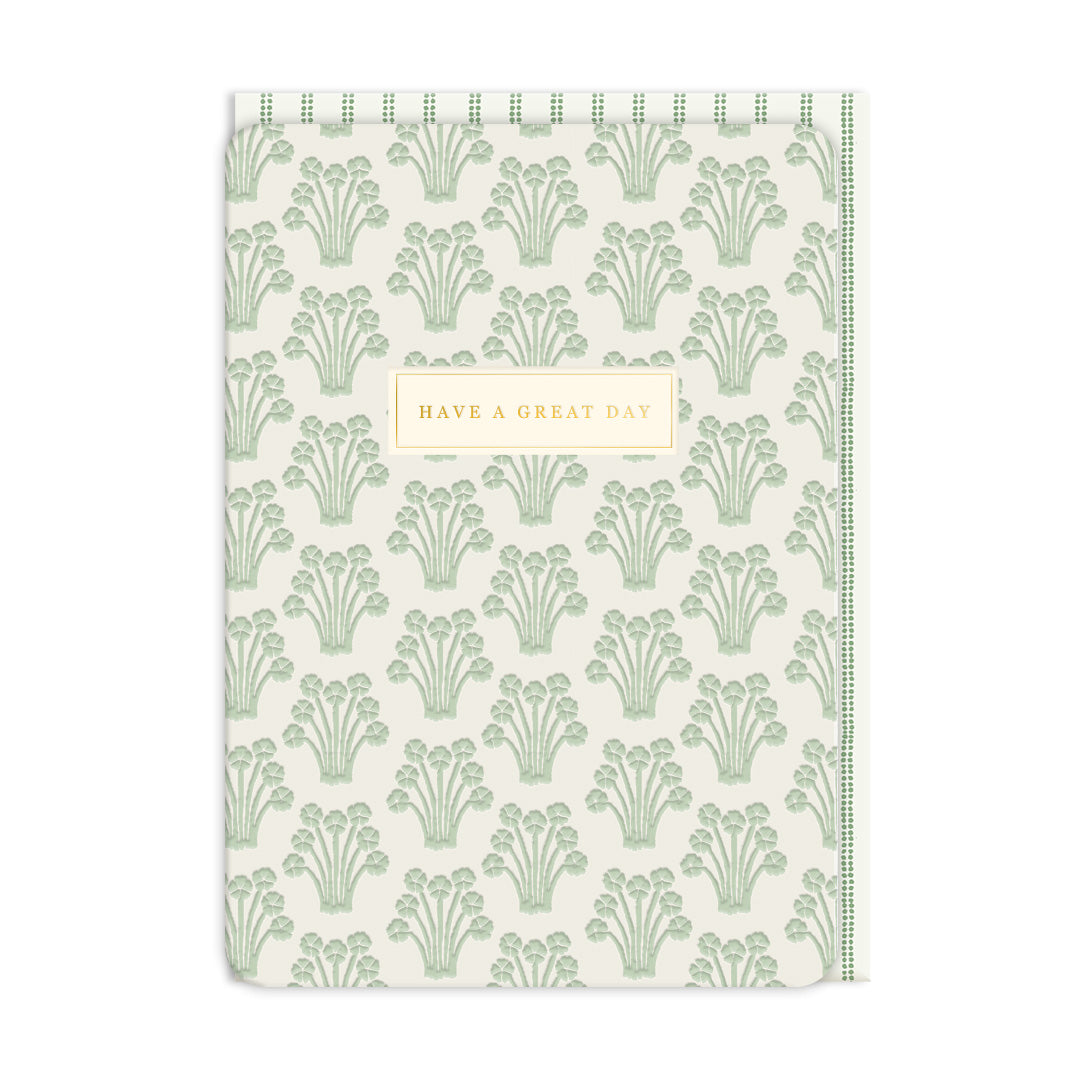 Fountain Flowers Greeting Card