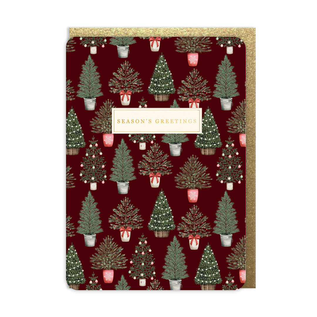 Decorated Trees Greeting Card