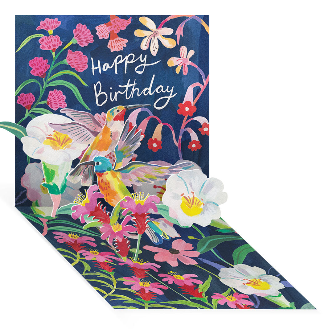 Humming Birds Pop-up Greeting Card