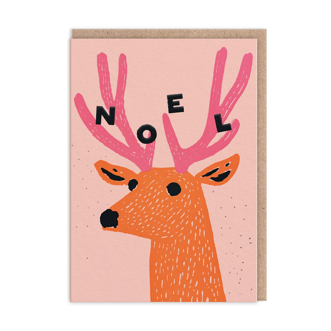 Pack of 9 Christmas Cards - Noel Reindeer