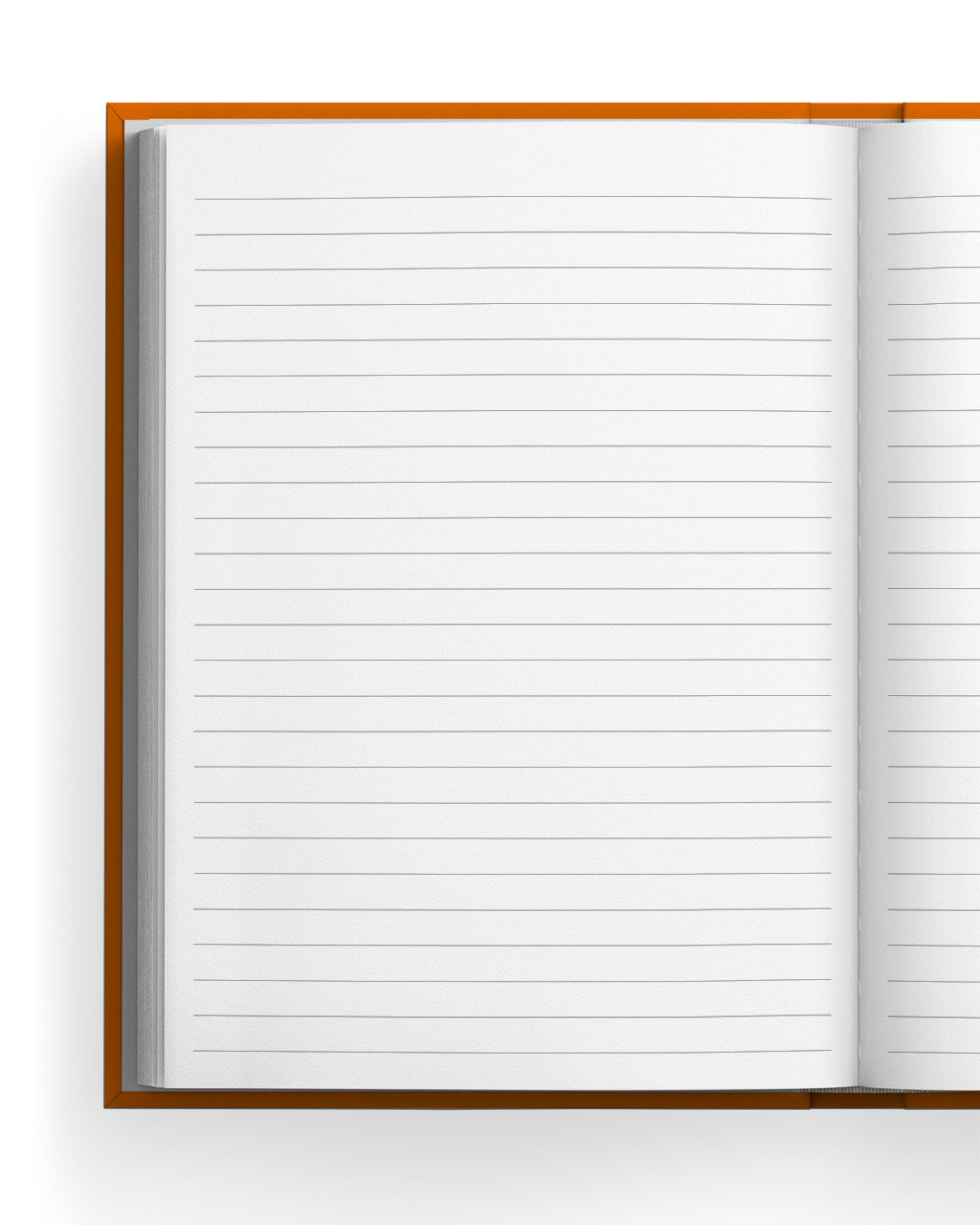 Burnt Orange Linen Notebook