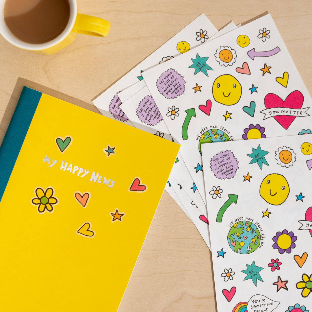 Happy News A5 Sticker Sheets