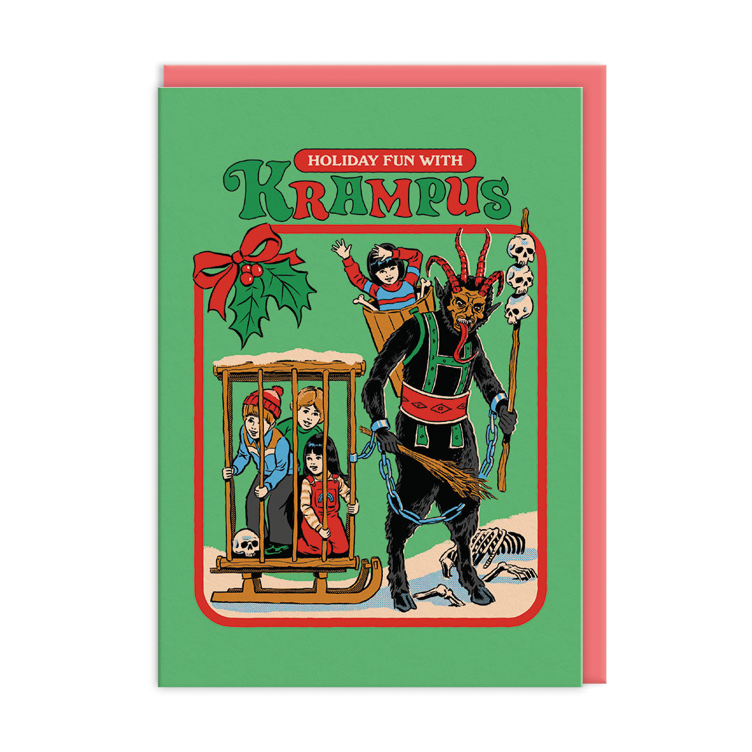 Holiday Fun With Krampus Christmas Card