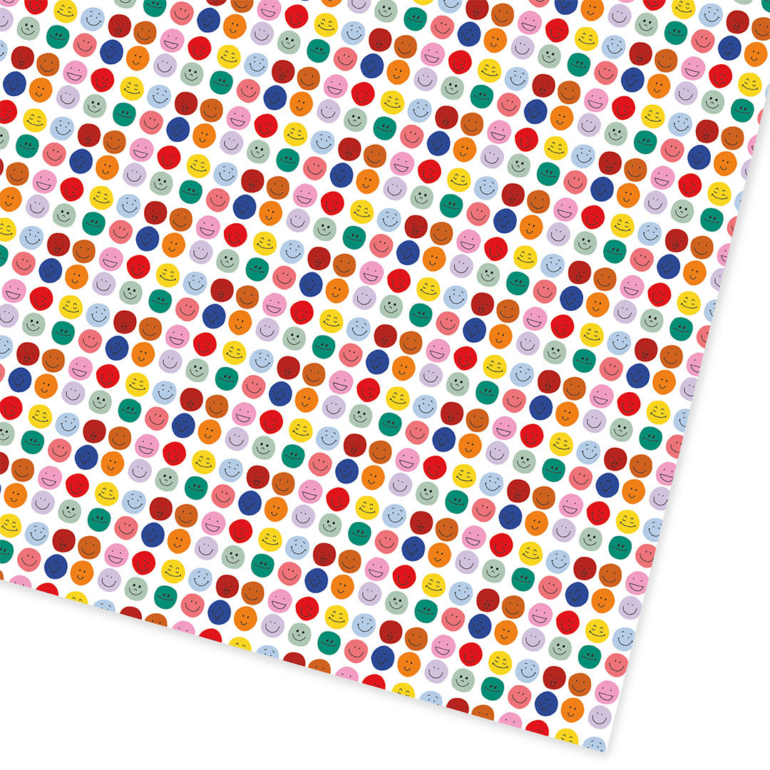Smiley Face Gift Wrap 3M Roll