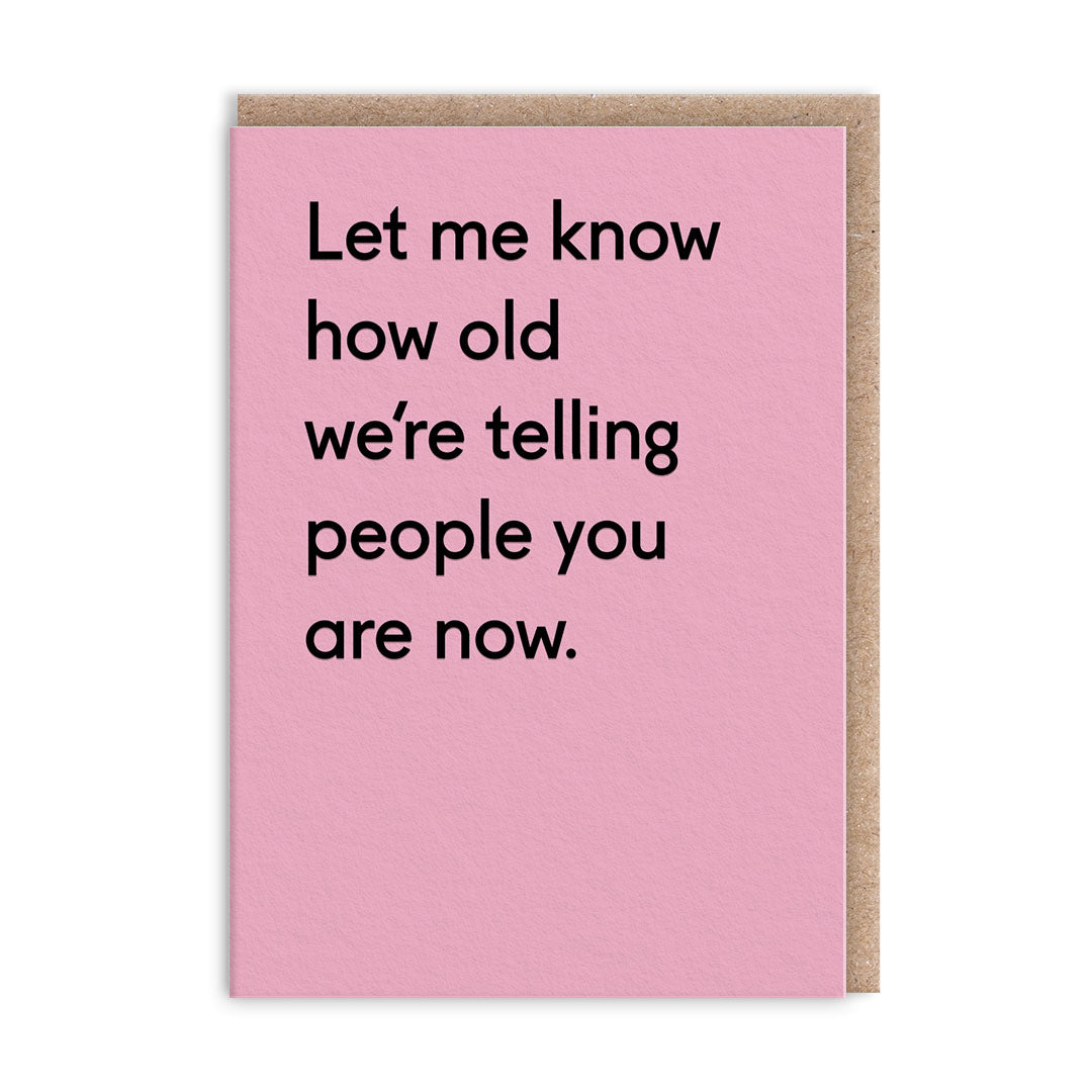 Let Me Know Greeting Card