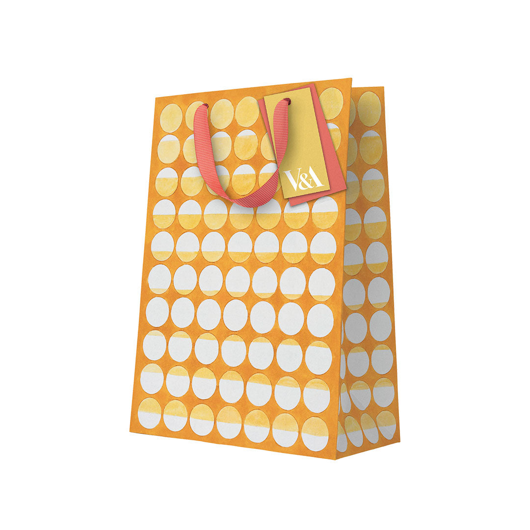 Playful Geometrics Yellow Eclipse Large Gift Bag
