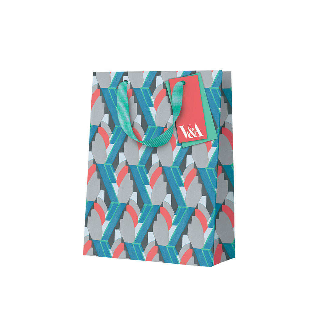 Playful Geometrics Deco Mint Medium Gift Bag