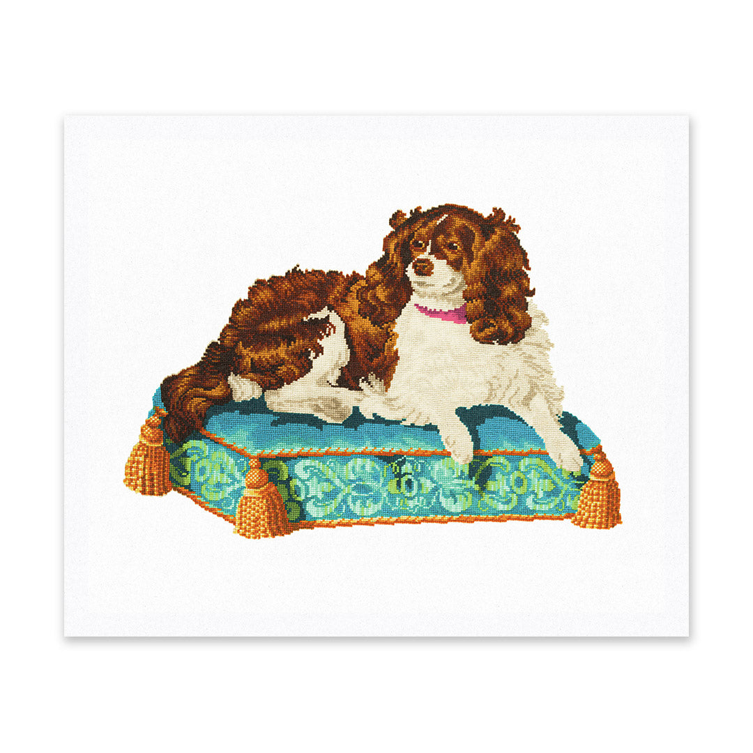 Embroidered Dog Riso Print (12x10)