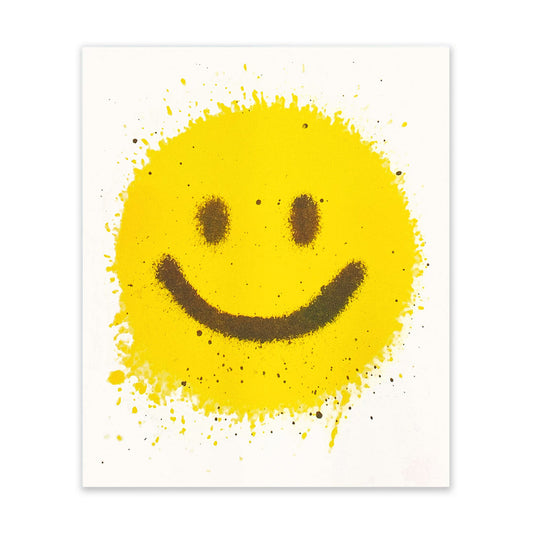 Spray Paint Smiley Art Print
