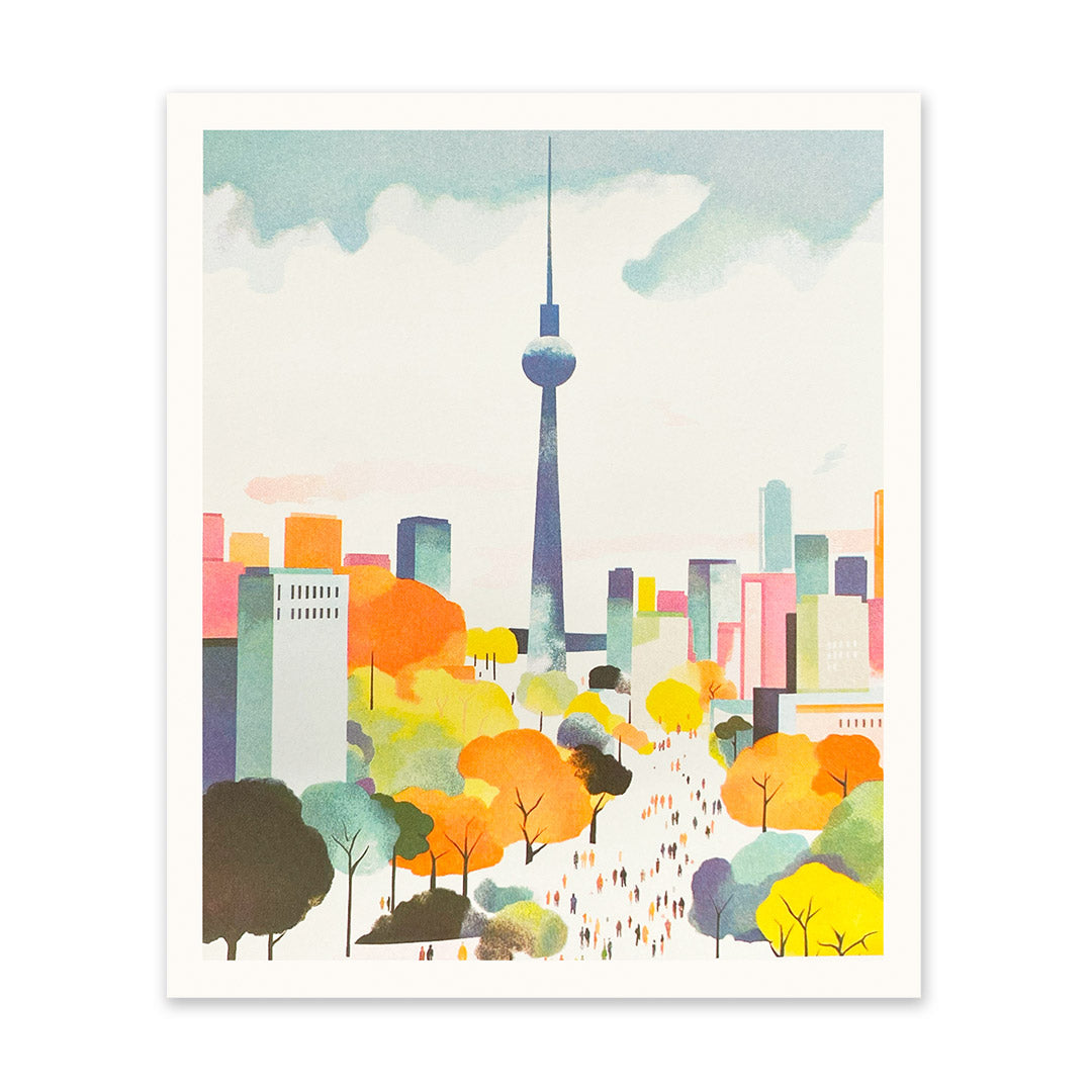 Berlin 5 Riso Print (12x10)