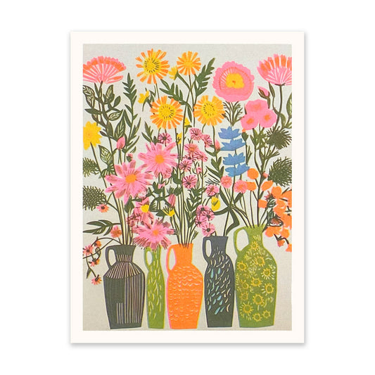 60's Flowers 1 Art Print