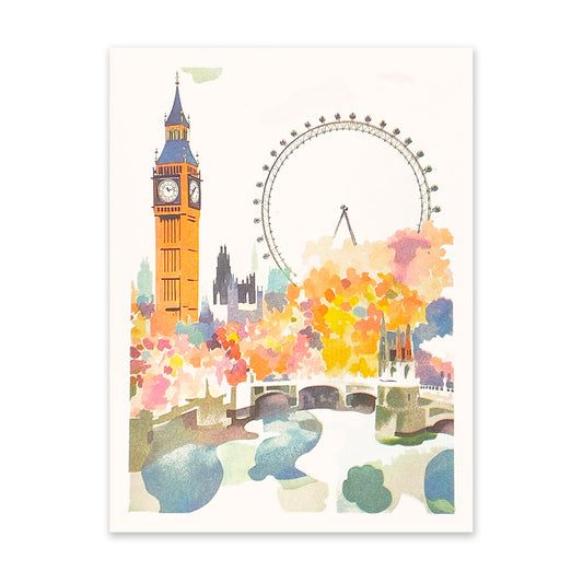 Big Ben & London Eye Art Print