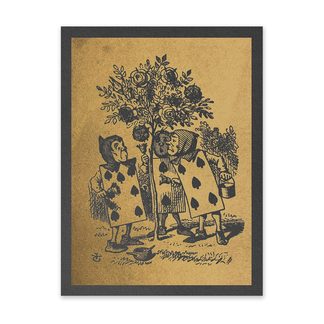 Painting The Roses Red Riso Print (8x6)