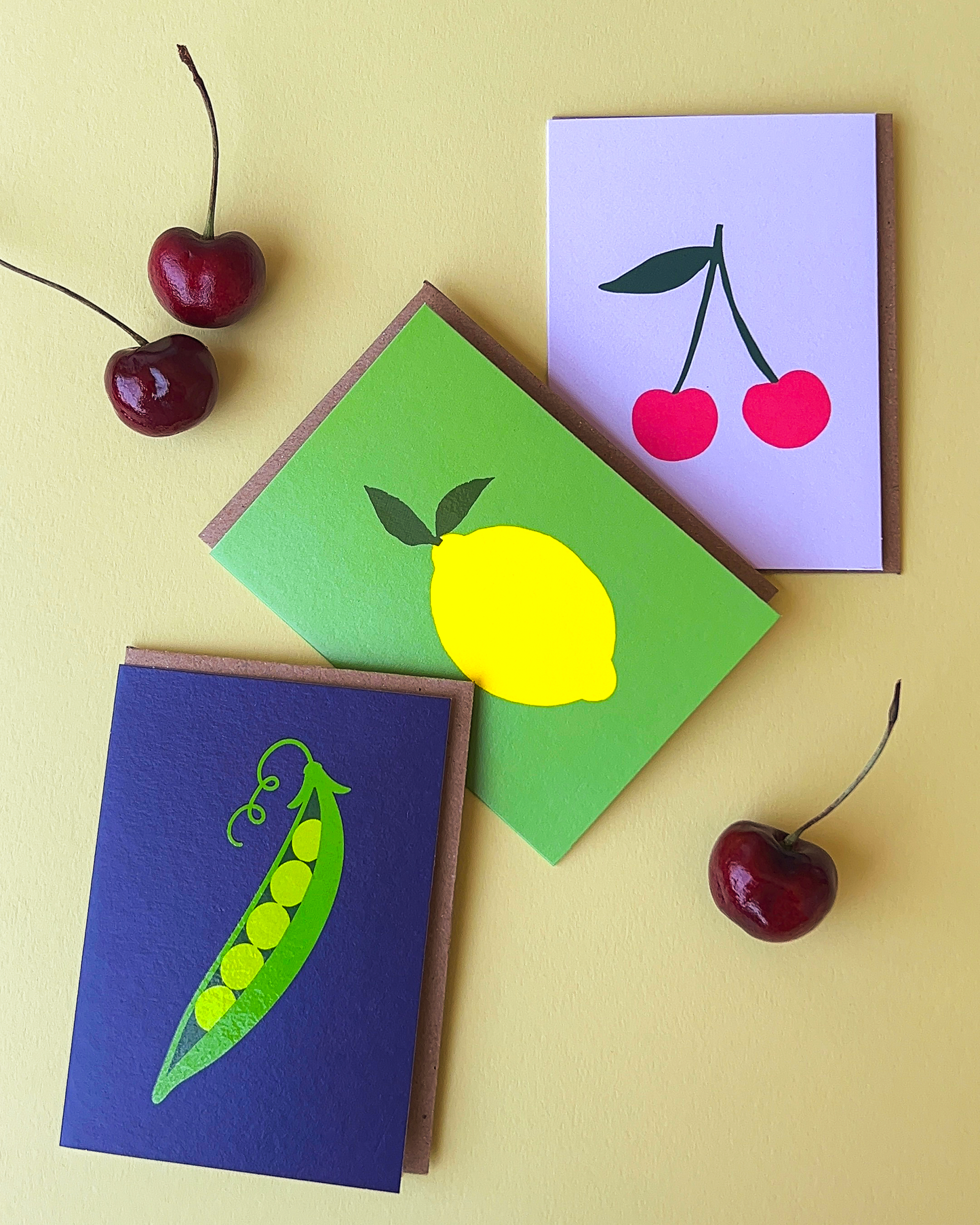 Cherries Mini Greeting Card