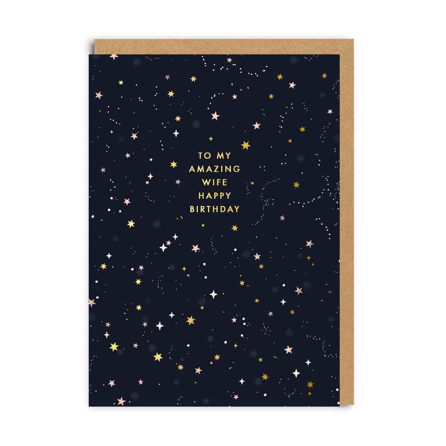 Star Pattern Wife Birthday Card