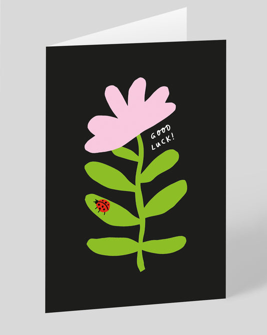 Personalised Ladybug Good Luck Card