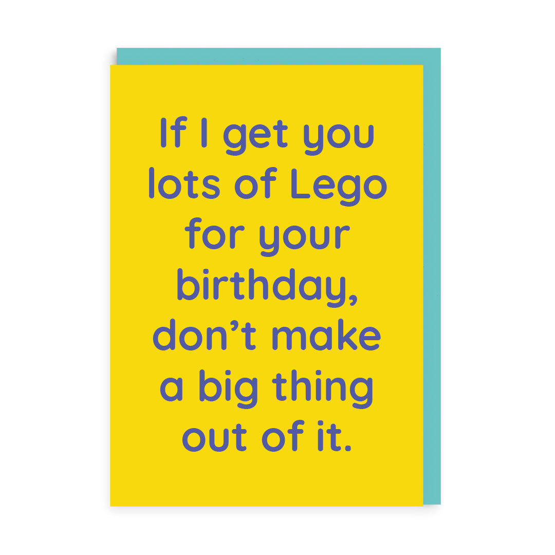 Lots of Lego Joke Birthday Card