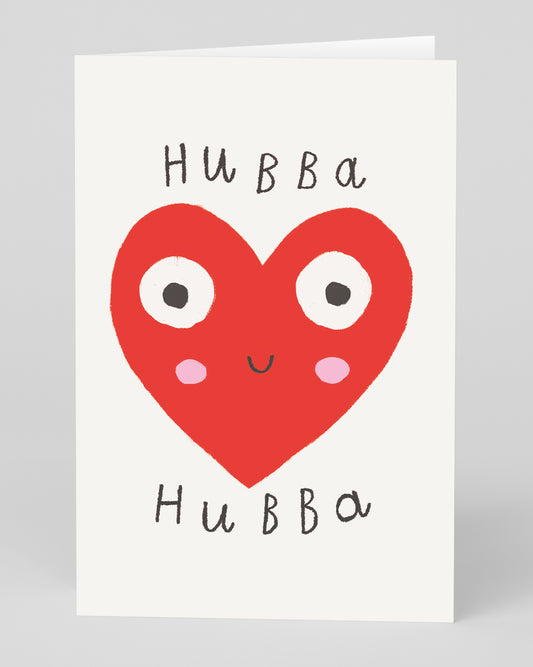 Personalised Hubba Hubba Heart Greeting Card