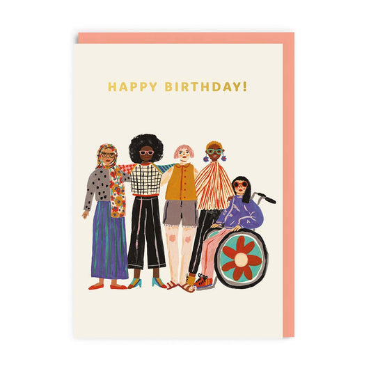Friends Group Birthday Card
