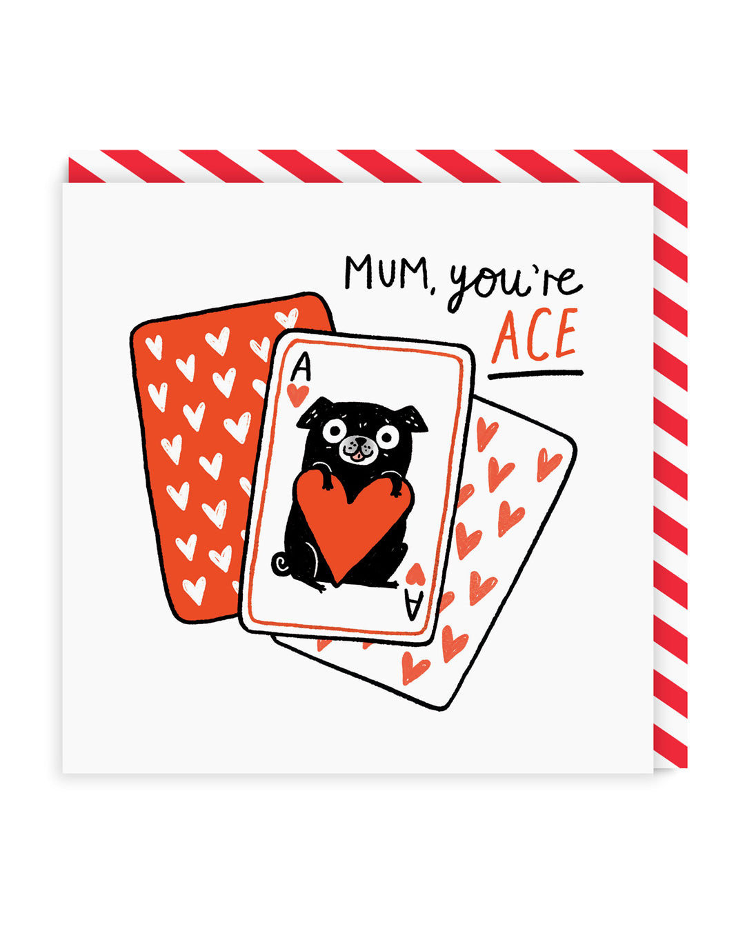 Mum You're Ace Square Greeting Card