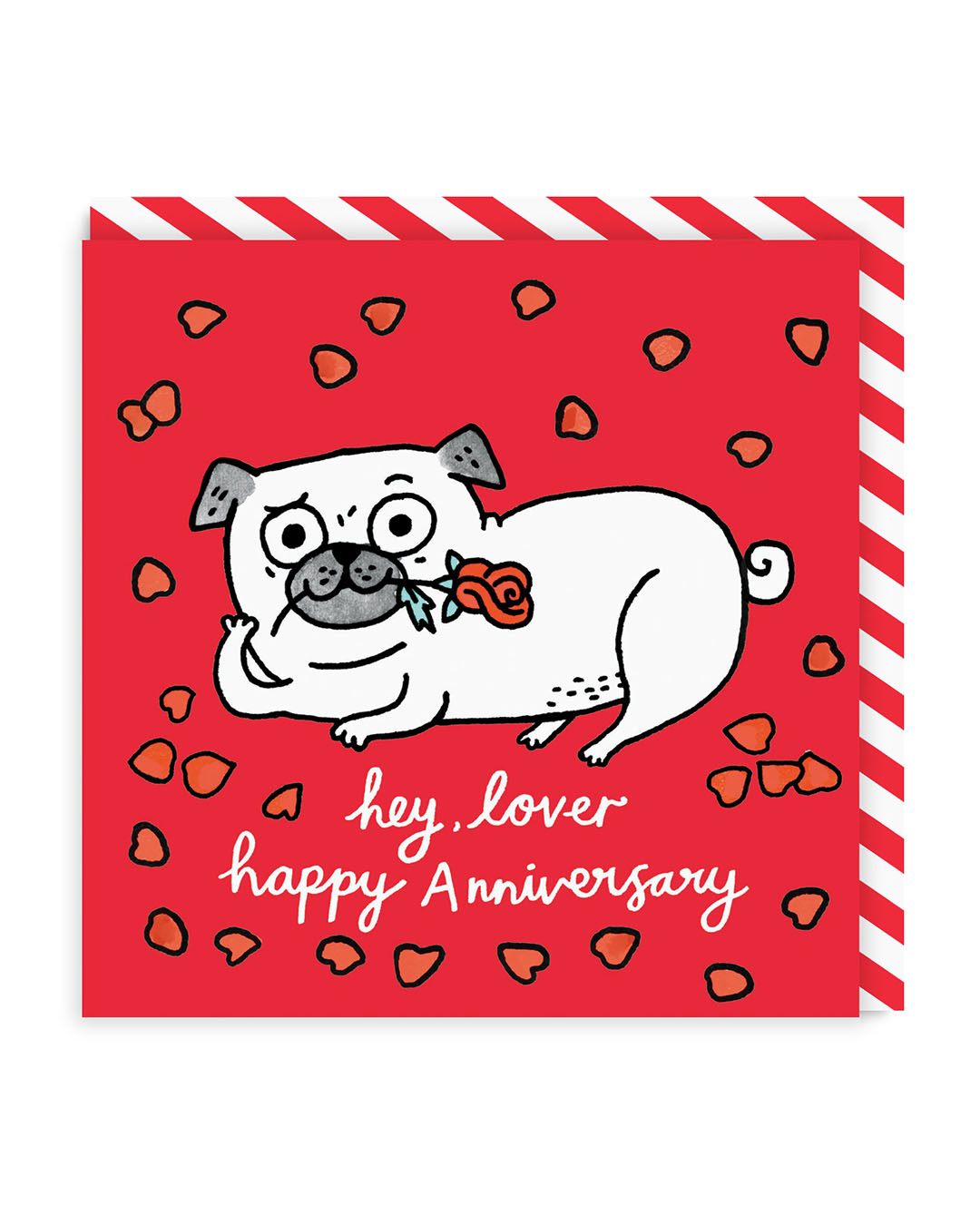 Hey Lover Happy Anniversary Greeting Card