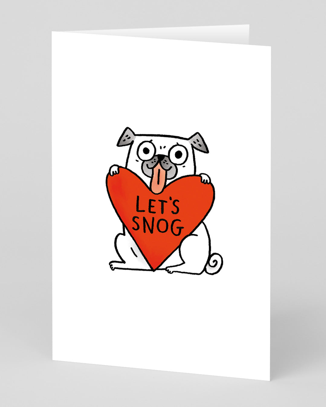 Personalised Lets Snog Greeting Card