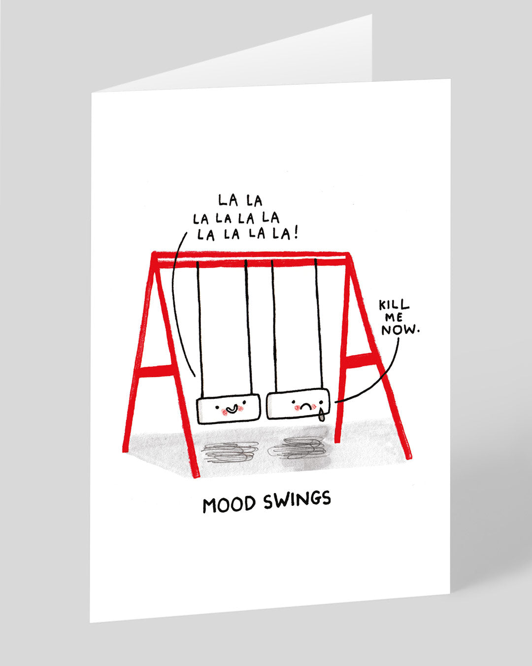 Personalised Mood Swings Greeting Card