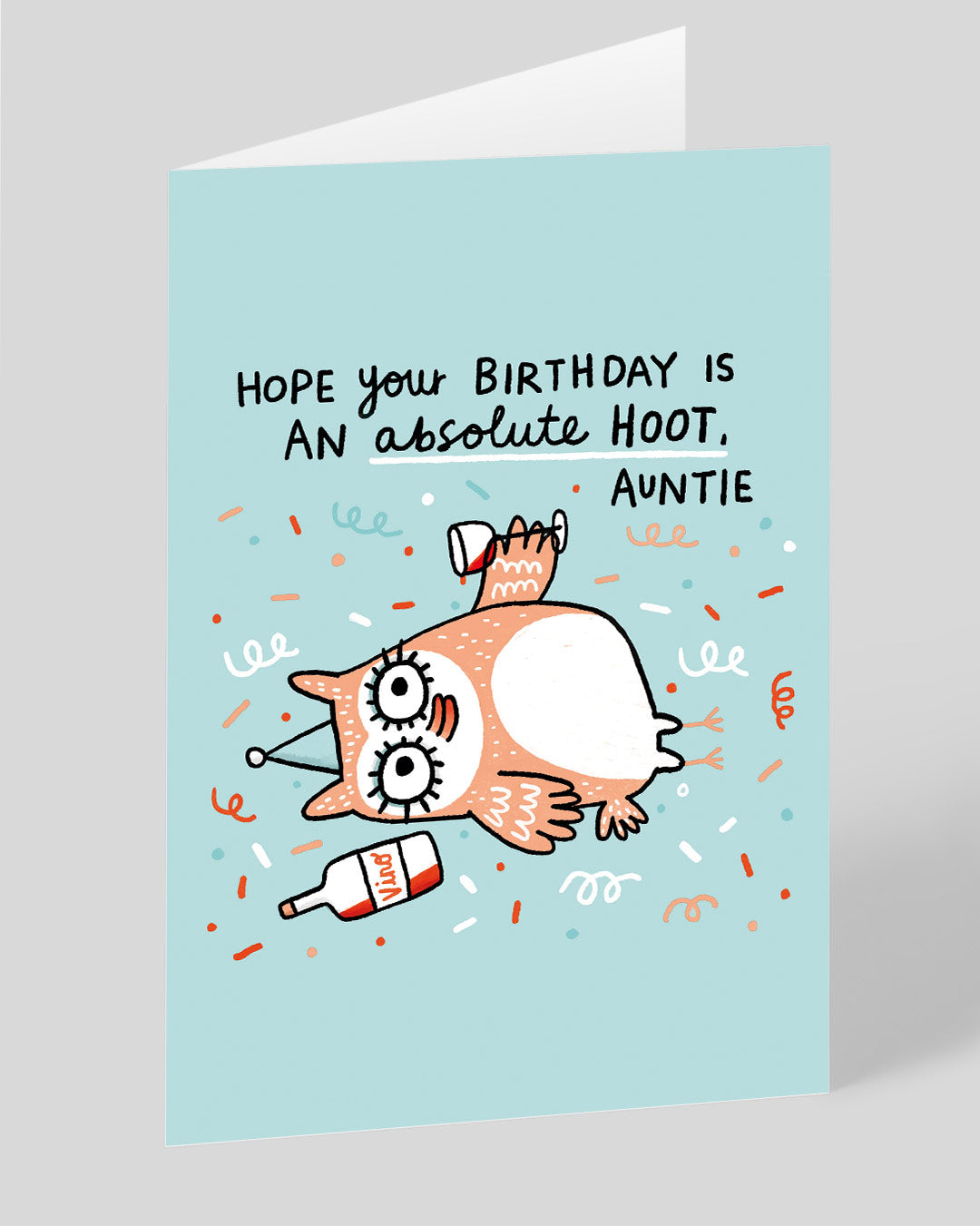 Personalised sales auntie card