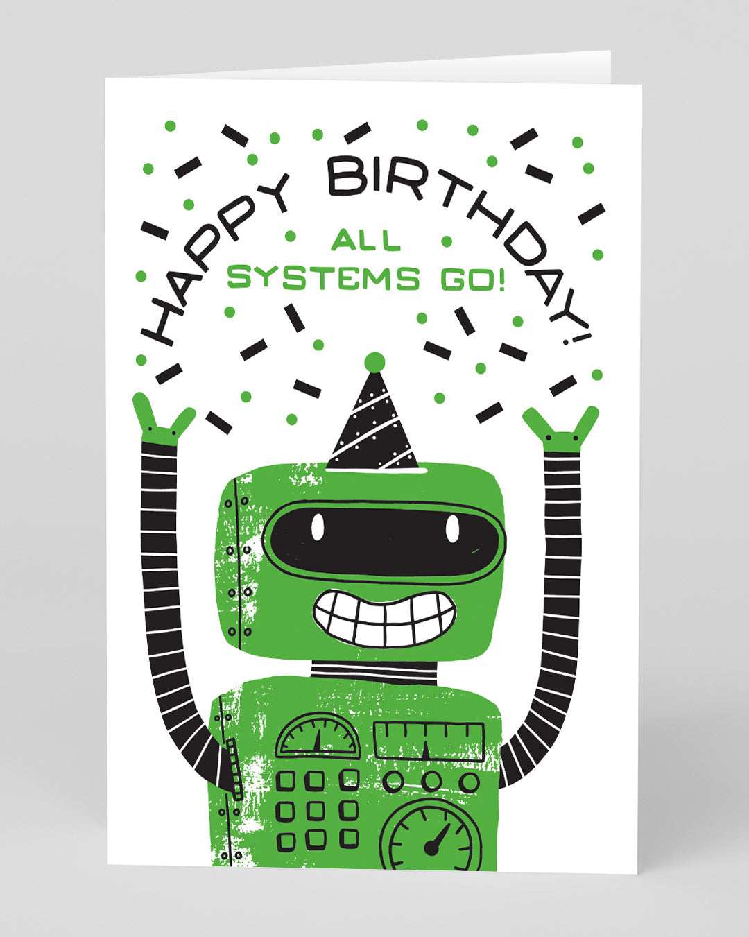 Personalised Robot Birthday Card
